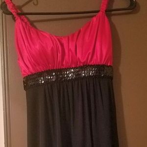 Red and Black Semi- Formal dress